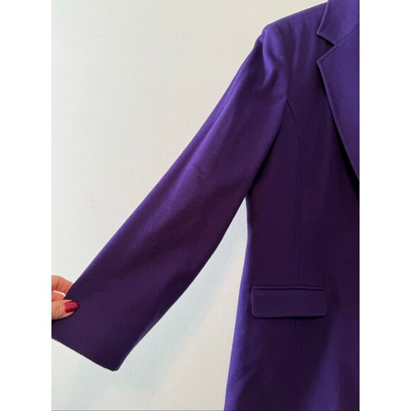 Vintage Pendleton Women's Size 18 100% Wool Blazer Jacket Bright Purple Daphne - Picture 4 of 13